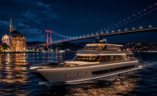 Authentic Bosphorus dinner cruise — sail between two continents, enjoy a traditional Turkish menu and live entertainment under Istanbul's illuminated skyline.